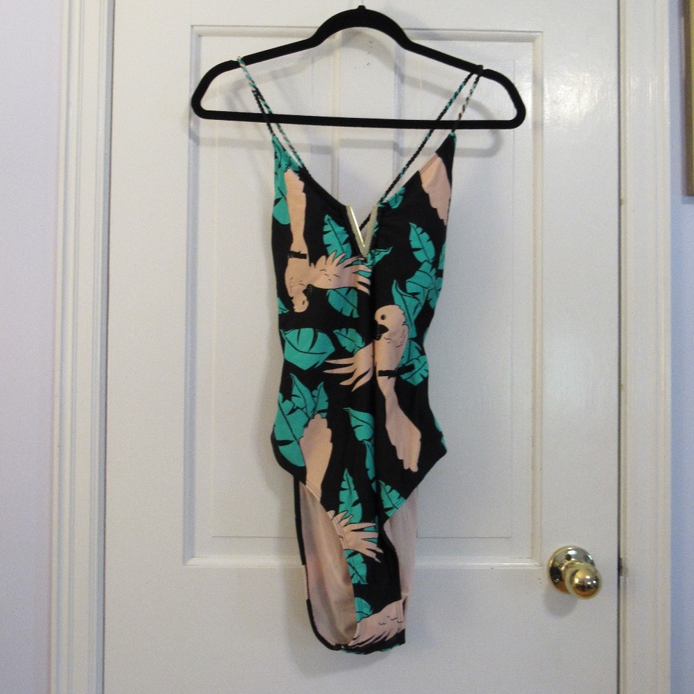 One piece bathing suit floral